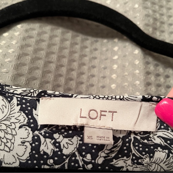 LOFT Long-sleeve Peasant Blouse SZ XS - Picture 4 of 6